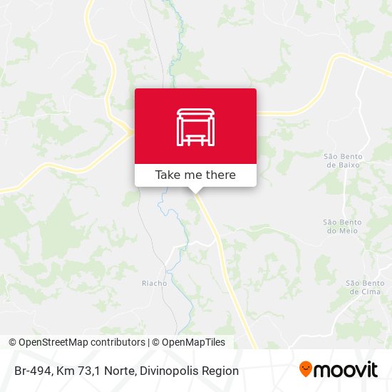 Br-494, Km 73,1 Norte map
