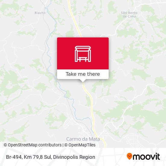 Br-494, Km 79,8 Sul map