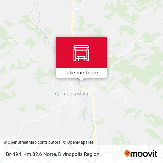 Br-494, Km 82,6 Norte map