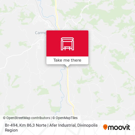 Br-494, Km 86,3 Norte | Afer Industrial map