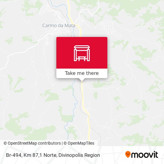 Br-494, Km 87,1 Norte map