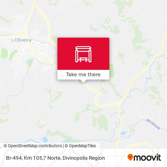Br-494, Km 105,7 Norte map