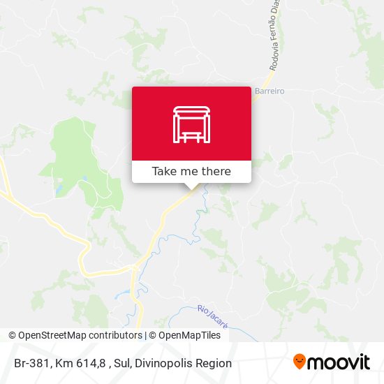 Br-381, Km 614,8 , Sul map