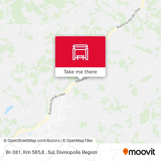 Br-381, Km 585,8 , Sul map