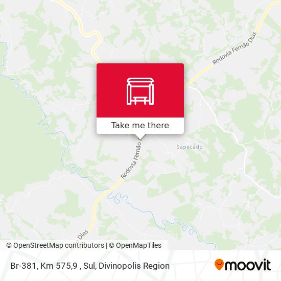 Br-381, Km 575,9 , Sul map