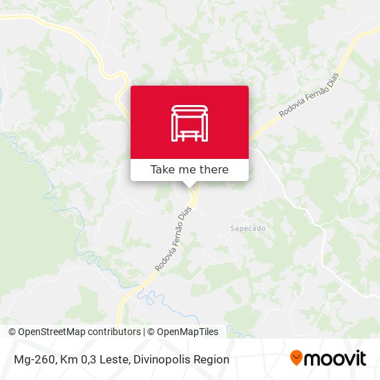 Mg-260, Km 0,3 Leste map