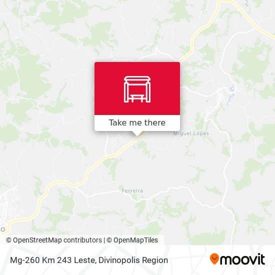 Mg-260 Km 243 Leste map