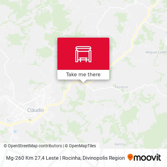 Mapa Mg-260 Km 27,4 Leste | Rocinha
