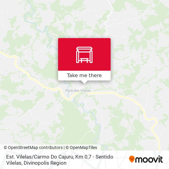 Est. Vilelas / Carmo Do Cajuru, Km 0,7 - Sentido Vilelas map