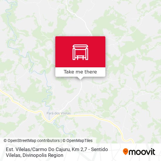 Est. Vilelas / Carmo Do Cajuru, Km 2,7 - Sentido Vilelas map