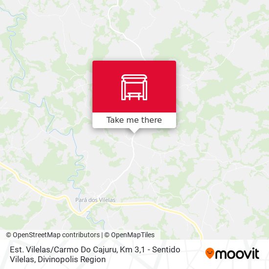 Est. Vilelas / Carmo Do Cajuru, Km 3,1 - Sentido Vilelas map