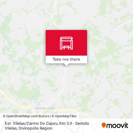 Est. Vilelas / Carmo Do Cajuru, Km 3,9 - Sentido Vilelas map
