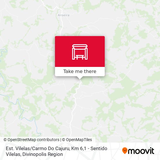 Est. Vilelas / Carmo Do Cajuru, Km 6,1 - Sentido Vilelas map