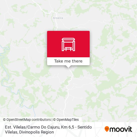 Est. Vilelas / Carmo Do Cajuru, Km 6,5 - Sentido Vilelas map
