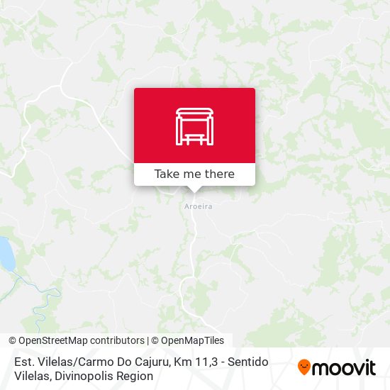 Est. Vilelas / Carmo Do Cajuru, Km 11,3 - Sentido Vilelas map