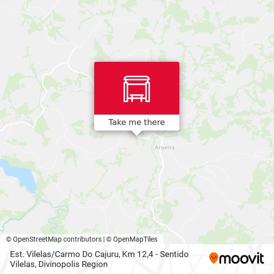 Est. Vilelas / Carmo Do Cajuru, Km 12,4 - Sentido Vilelas map