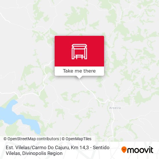 Est. Vilelas / Carmo Do Cajuru, Km 14,3 - Sentido Vilelas map