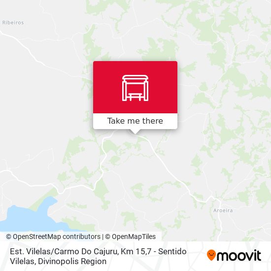 Est. Vilelas / Carmo Do Cajuru, Km 15,7 - Sentido Vilelas map