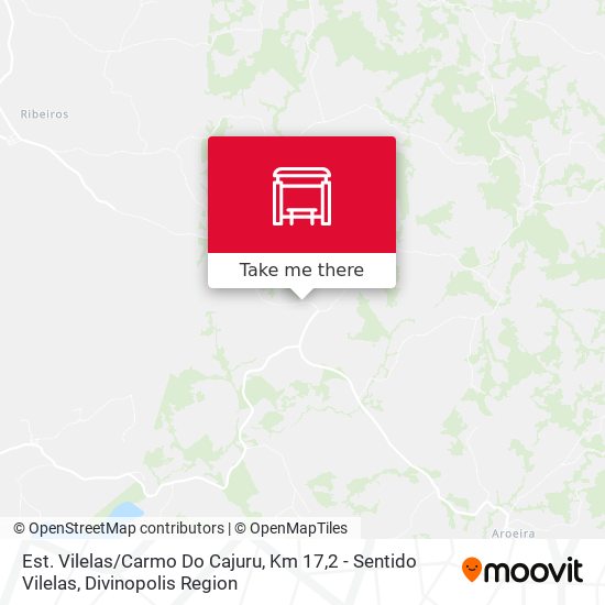 Est. Vilelas / Carmo Do Cajuru, Km 17,2 - Sentido Vilelas map