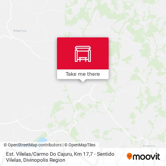 Est. Vilelas / Carmo Do Cajuru, Km 17,7 - Sentido Vilelas map