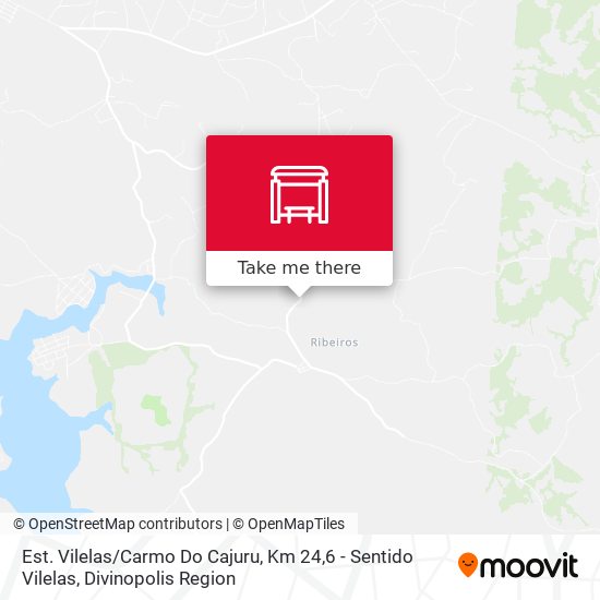 Est. Vilelas / Carmo Do Cajuru, Km 24,6 - Sentido Vilelas map