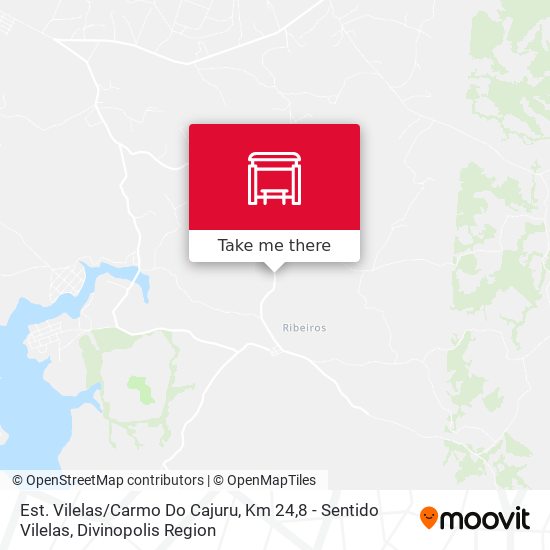 Est. Vilelas / Carmo Do Cajuru, Km 24,8 - Sentido Vilelas map