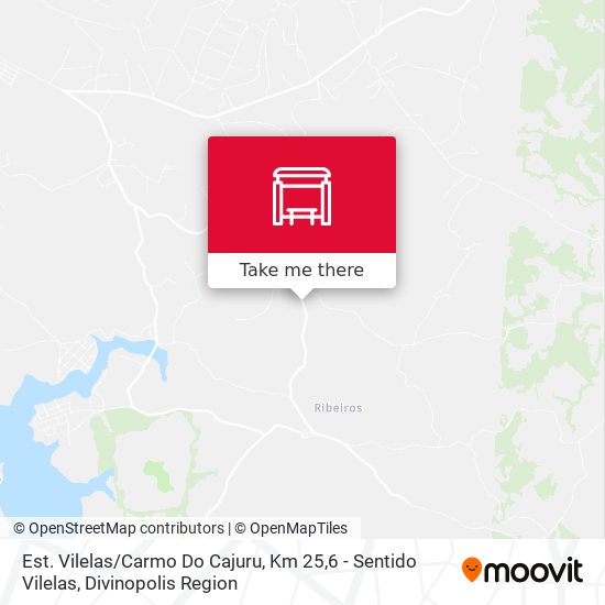Est. Vilelas / Carmo Do Cajuru, Km 25,6 - Sentido Vilelas map