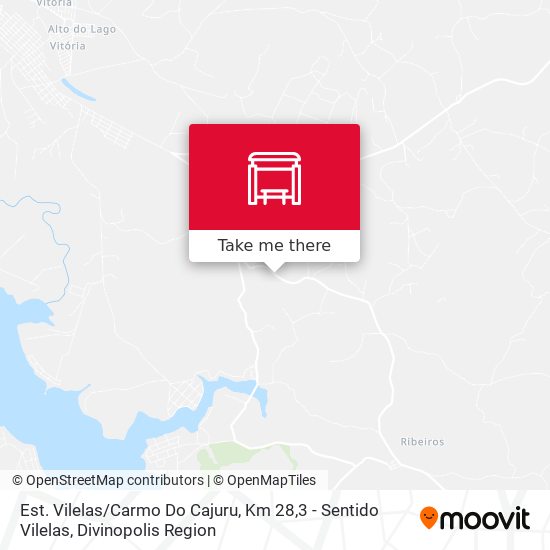 Est. Vilelas / Carmo Do Cajuru, Km 28,3 - Sentido Vilelas map