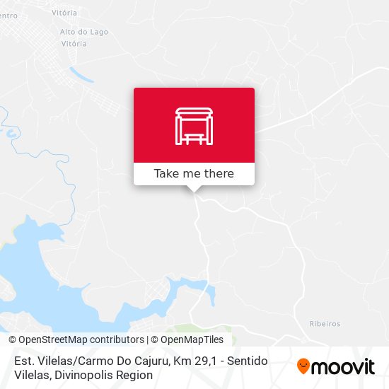 Est. Vilelas / Carmo Do Cajuru, Km 29,1 - Sentido Vilelas map