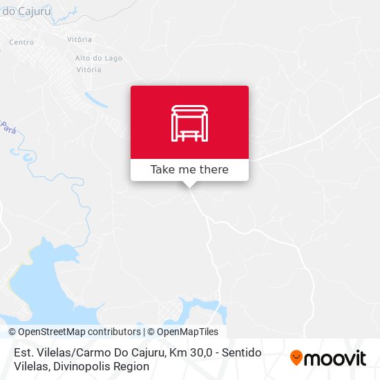 Est. Vilelas / Carmo Do Cajuru, Km 30,0 - Sentido Vilelas map