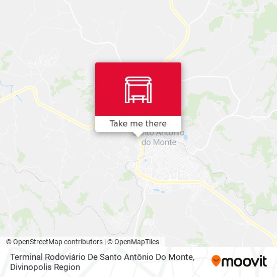 Terminal Rodoviário De Santo Antônio Do Monte map
