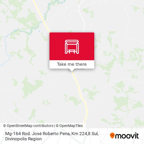 Mg-164 Rod. José Roberto Pena, Km 224,8 Sul map