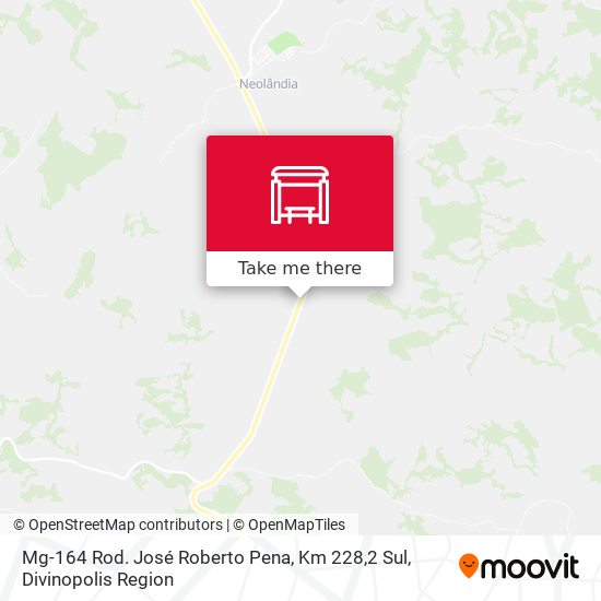 Mg-164 Rod. José Roberto Pena, Km 228,2 Sul map