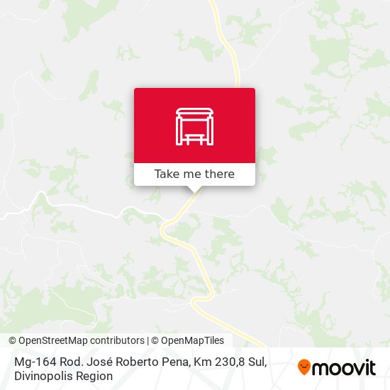 Mg-164 Rod. José Roberto Pena, Km 230,8 Sul map