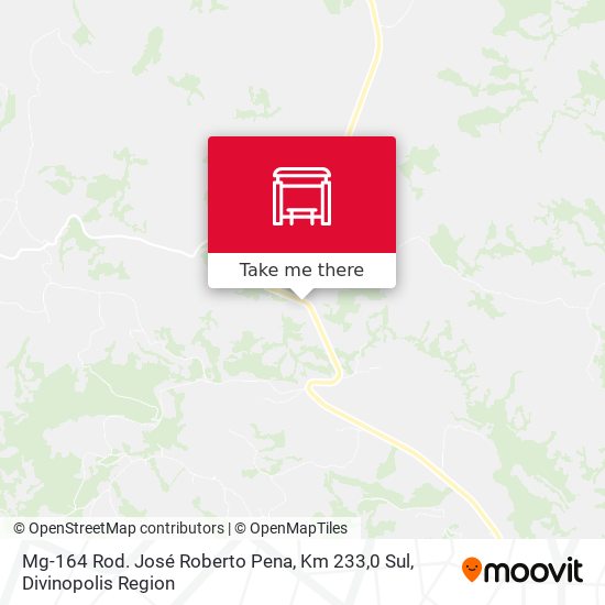 Mg-164 Rod. José Roberto Pena, Km 233,0 Sul map