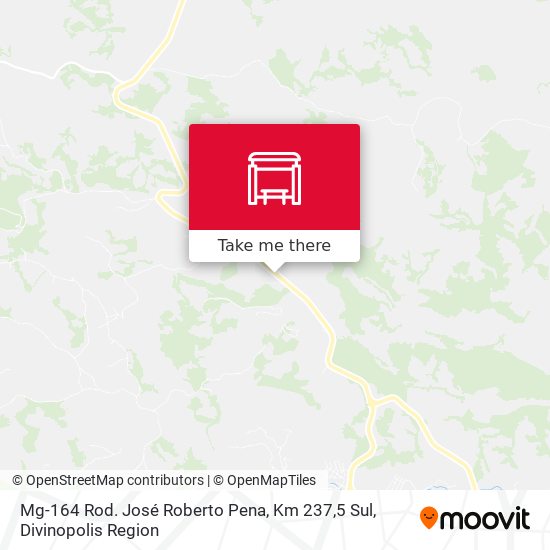 Mg-164 Rod. José Roberto Pena, Km 237,5 Sul map