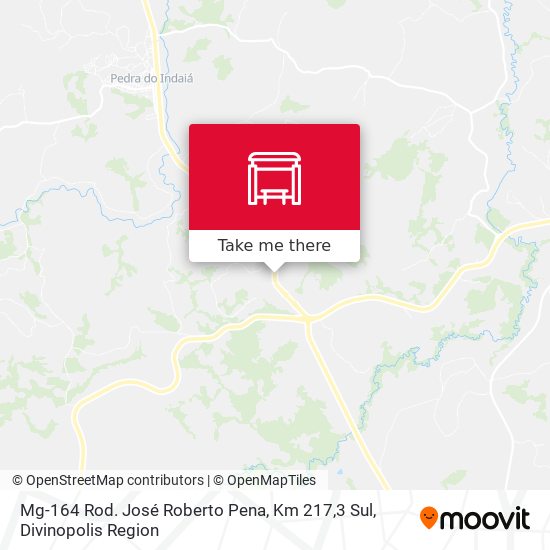 Mg-164 Rod. José Roberto Pena, Km 217,3 Sul map