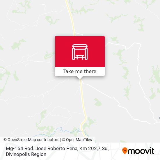 Mg-164 Rod. José Roberto Pena, Km 202,7 Sul map