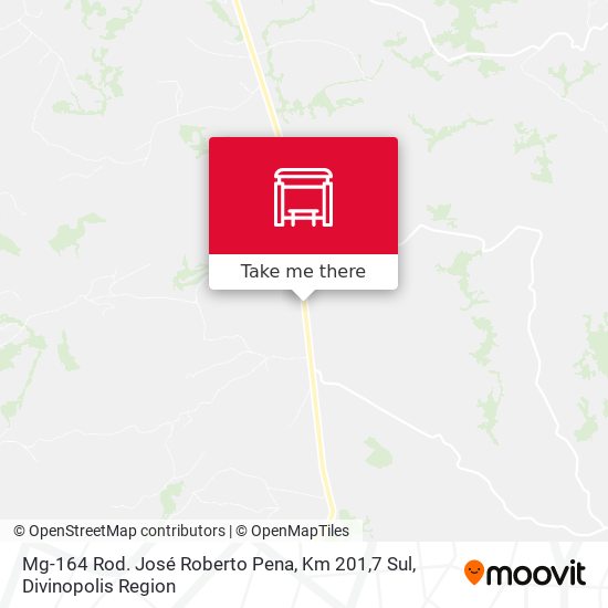 Mg-164 Rod. José Roberto Pena, Km 201,7 Sul map