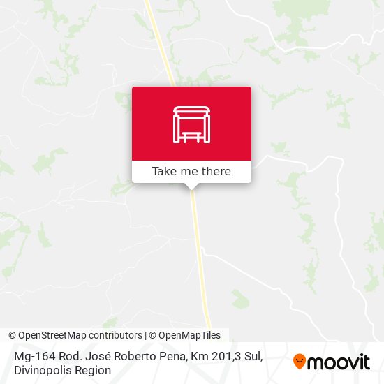 Mg-164 Rod. José Roberto Pena, Km 201,3 Sul map