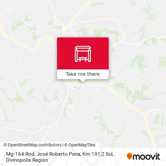 Mg-164 Rod. José Roberto Pena, Km 191,2 Sul map