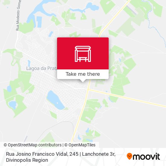 Rua Josino Francisco Vidal, 245 | Lanchonete 3r map