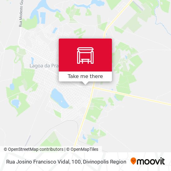 Rua Josino Francisco Vidal, 100 map