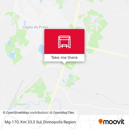 Mg-170, Km 33,5 Sul map