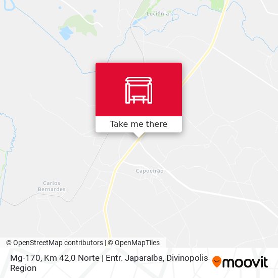 Mg-170, Km 42,0 Norte | Entr. Japaraíba map