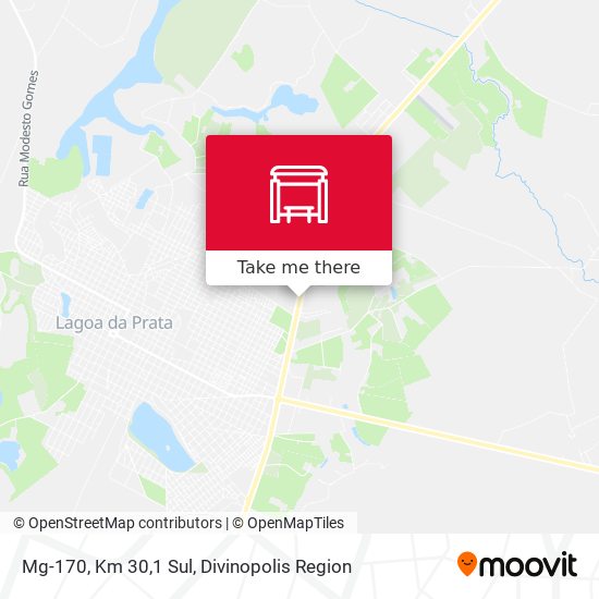 Mg-170, Km 30,1 Sul map