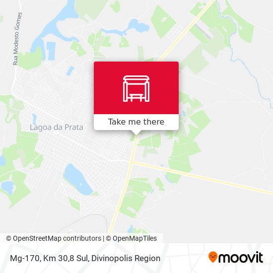 Mg-170, Km 30,8 Sul map