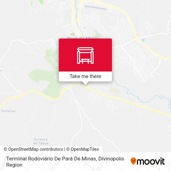 Terminal Rodoviário De Pará De Minas map