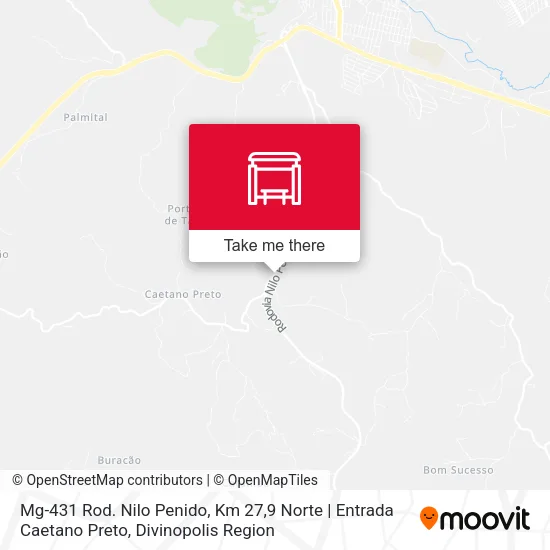 Mg-431 Rod. Nilo Penido, Km 27,9 Norte | Entrada Caetano Preto map