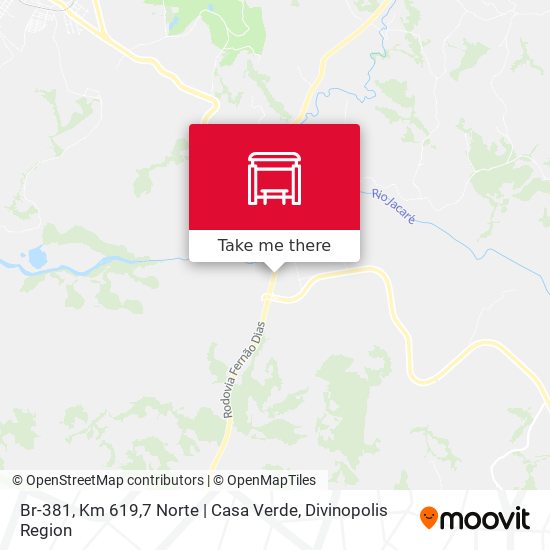 Mapa Br-381, Km 619,7 Norte | Casa Verde